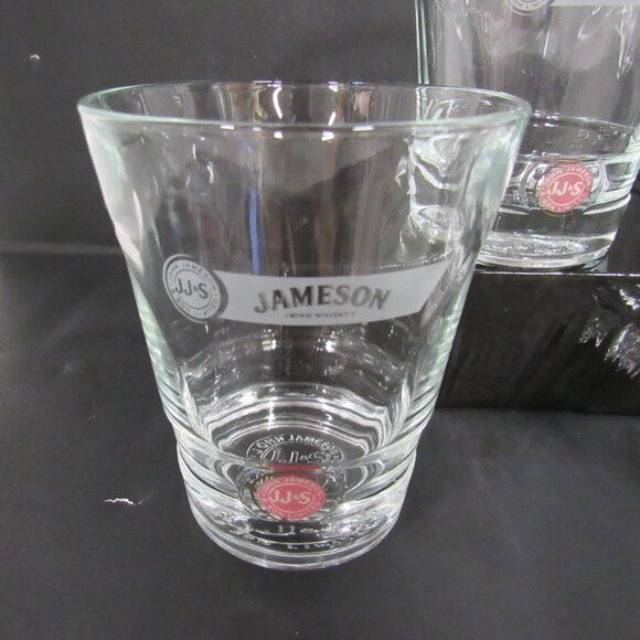 Jameson 4 Inch Low Ball Rocks Glasses Cocktail Tumblers Lot of 3 - Picture 2 of 7
